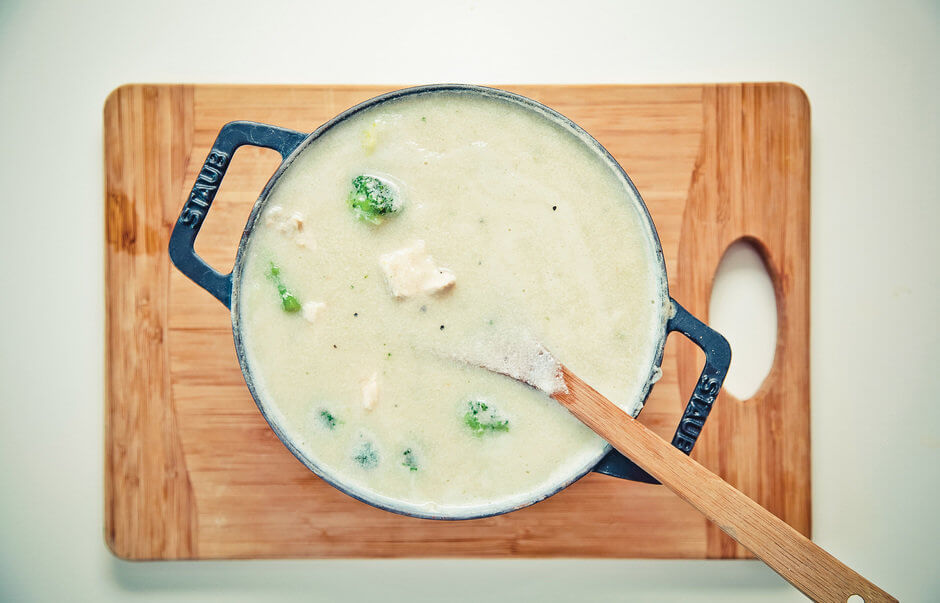 Приготовление - Куриный крем-суп с брокколи - Шаг 4