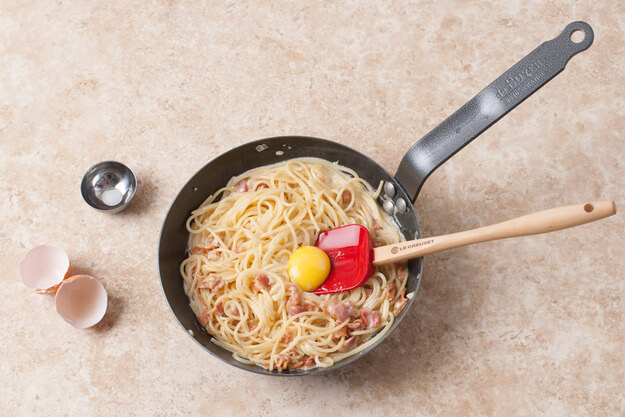Приготовление - Итальянские спагетти «Карбонара» в домашних условиях - Шаг 6