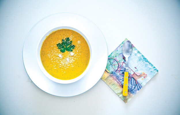Приготовление - Пряный крем-суп из тыквы с имбирём - Шаг 6
