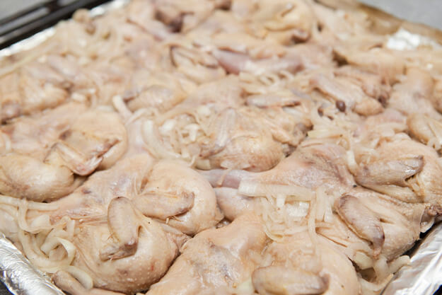 Приготовление - Перепелка в белом вине со свежими овощами и зеленью - Шаг 5