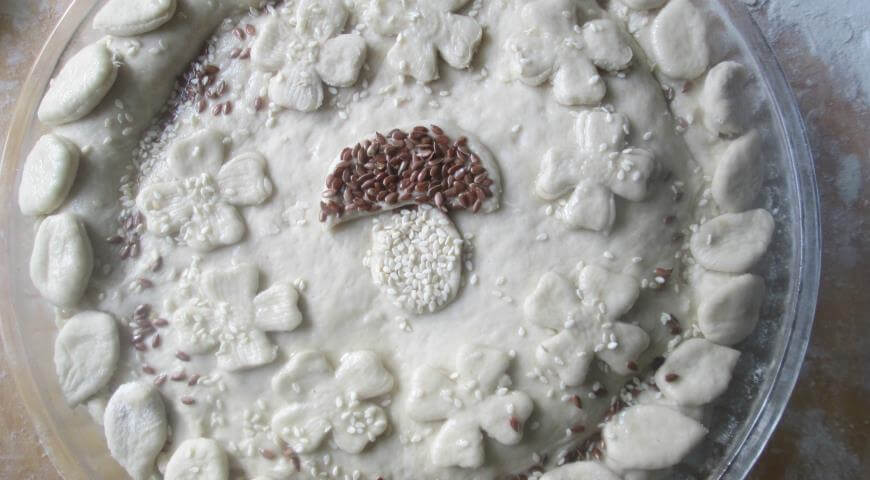 Приготовление - Рецепт постного пирога с рисом и грибами - Шаг 14
