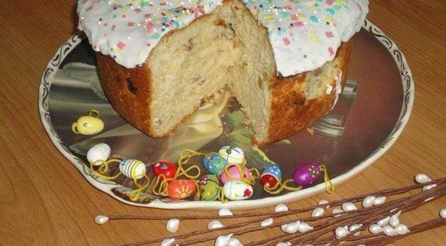 Приготовление - Самый простой пасхальный кулич в духовке - Шаг 9