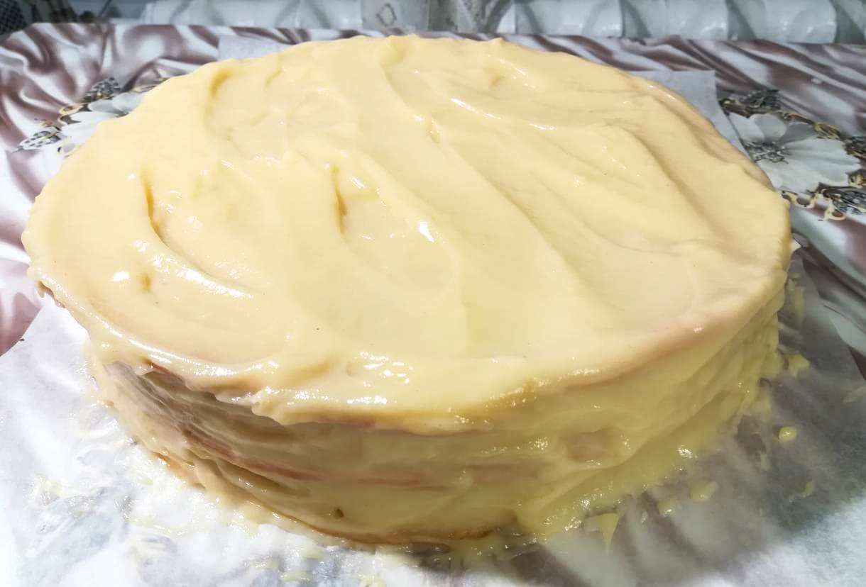 Торт Наполеон с заварным кремом