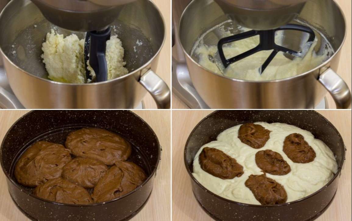 Шоколадный кекс с творогом и вишней в домашних условиях