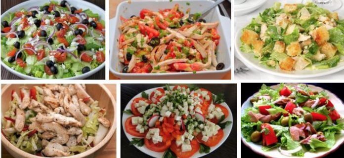 Салат с копченой курицей и яблоками – пошаговый рецепт приготовления с фото
