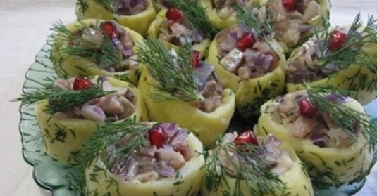 Быстрая и очень вкусная закуска из селедки!