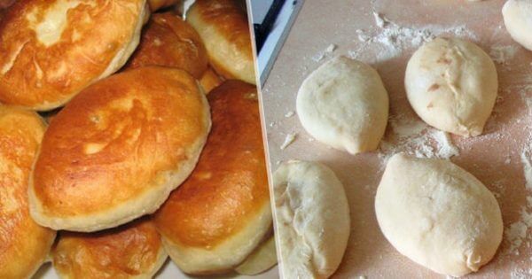Если у вас остался стакан кефира, не спешите его выливать! Приготовьте очень вкусные и пышные пирожки!