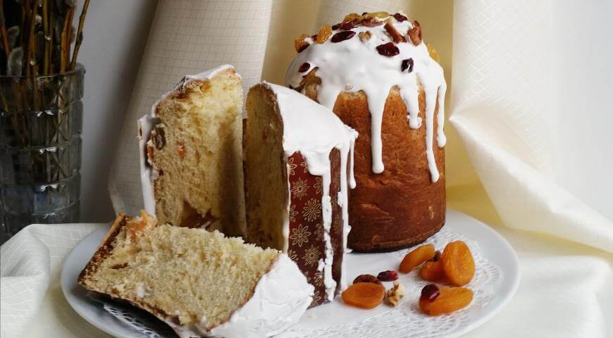 Творожный кулич на сметане