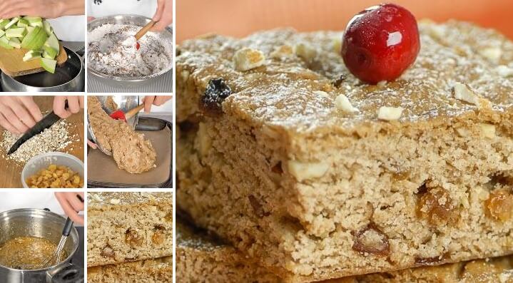 Яблочные пироги «коврижки» с изюмом и орехами по старинному рецепту