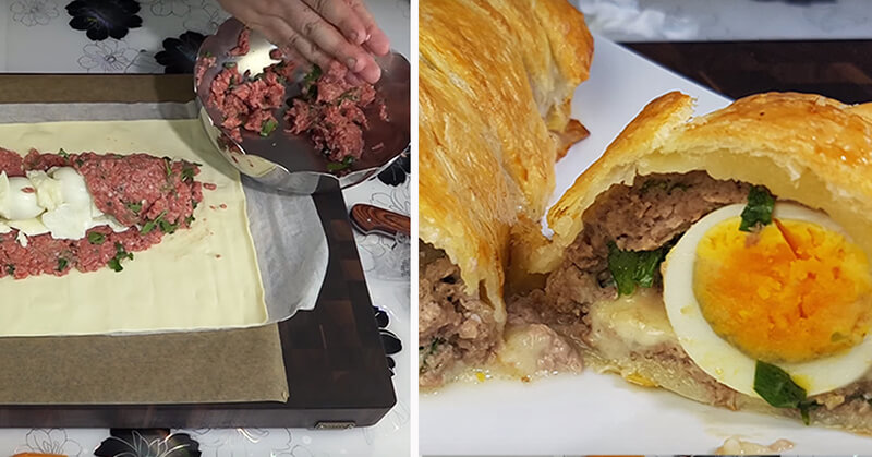 Необычный и восхитительный рецепт мясного пирога, от которого просто невозможно оторваться!