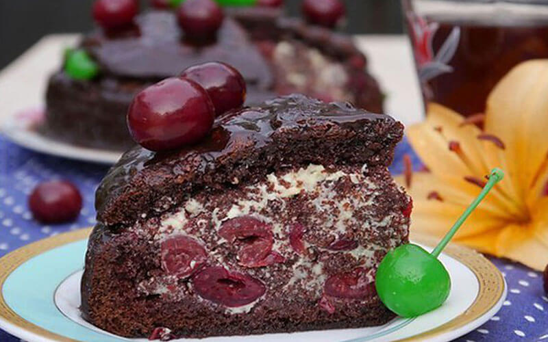 Торт пьяная вишня - классический рецепт с пошаговыми фото