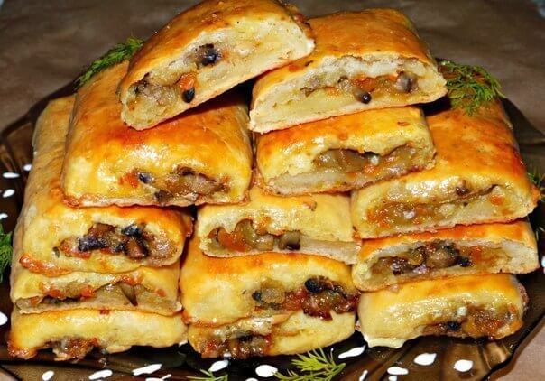 Невероятно вкусные рулетики с грибами и картошкой