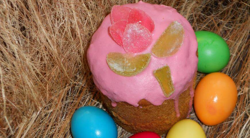 Бабушкин пасхальный кулич на 1 кг муки