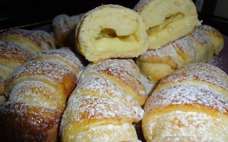 Очень вкусные воздушные булочки, на вкус как пирожное!