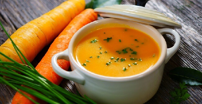 Овощной суп из тыквы, моркови и имбиря