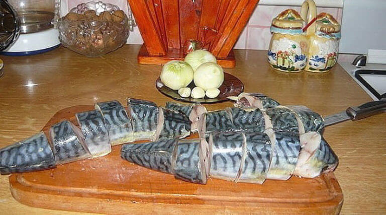 Пошаговый рецепт приготовления маринованной скумбрии