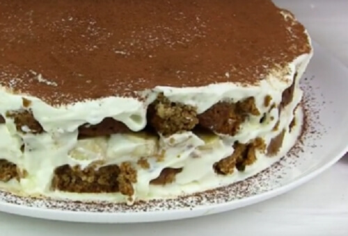 Пошаговый рецепт простого торта без выпечки из печенья