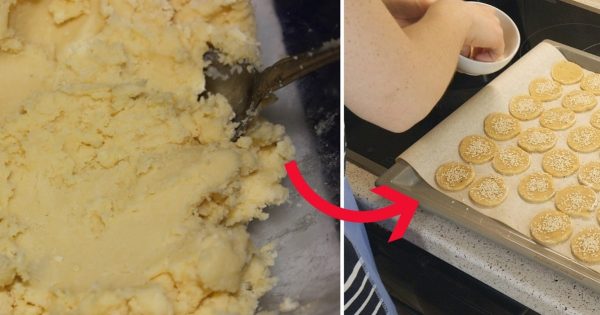 Рецепт приготовления необычного сырного печенья