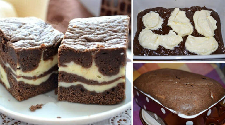 Рецепт шоколадно-творожного пирога «Мраморный»