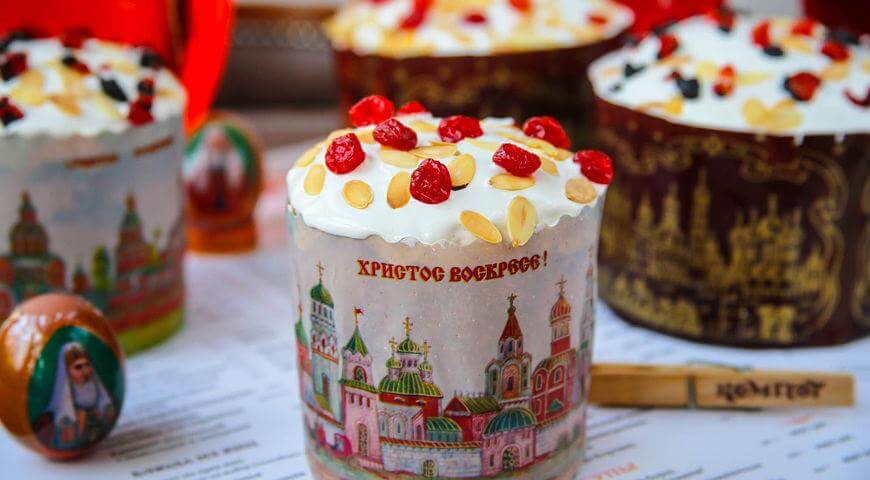 Рецепт ванильного кулича (пасхи) с изюмом Рецепт ванильного кулича (пасхи) с изюмом