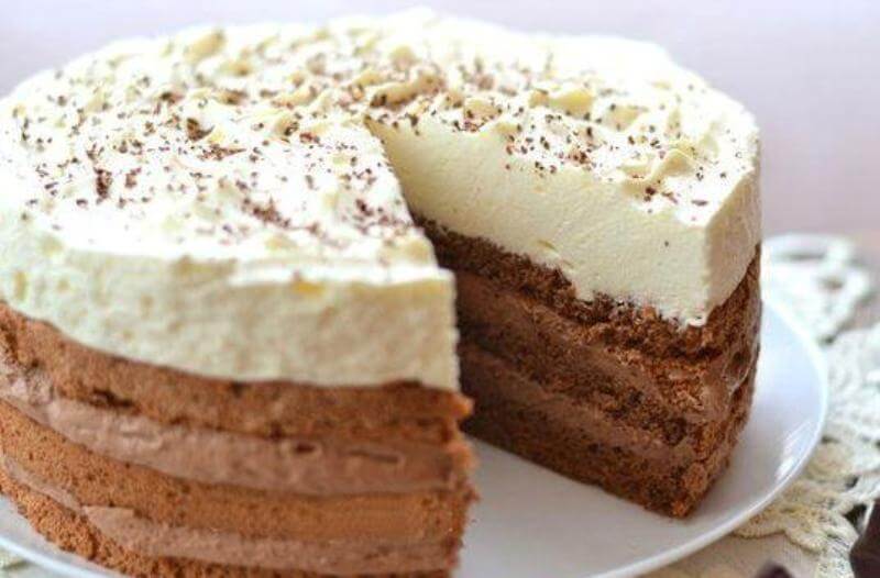 Шоколадный торт «Кофе со сливками» - пошаговый рецепт приготовления