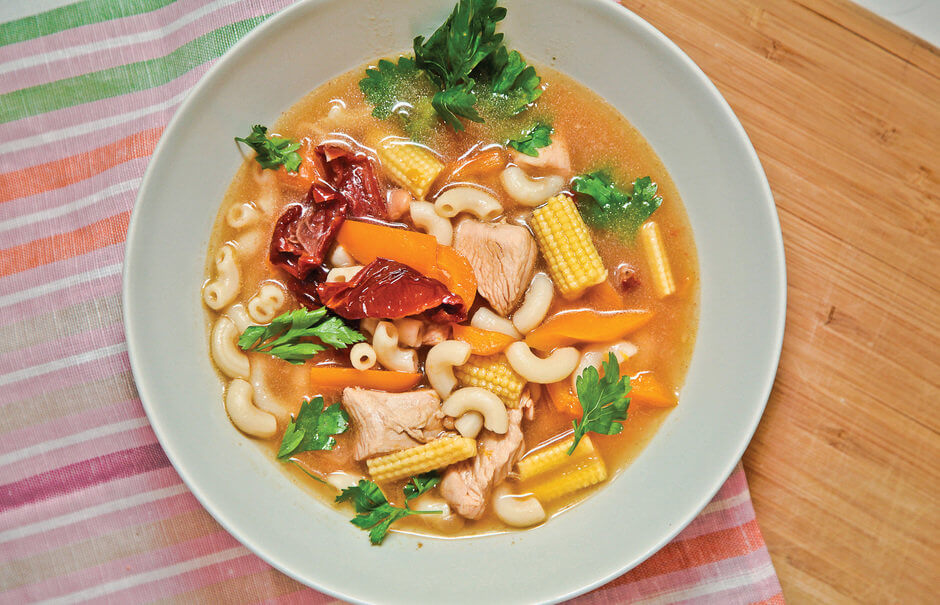 Сытный суп с индейкой и макаронами - невероятно вкусно!