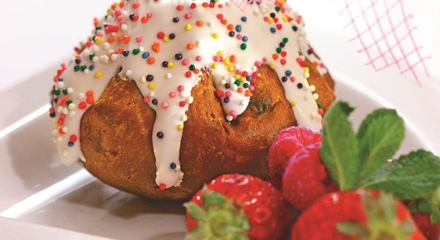 Пасхальный кулич (пасха) на свежих дрожжах