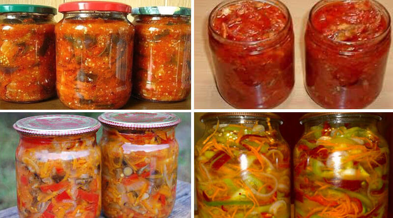 Вкусные овощные салаты на зиму: простые рецепты