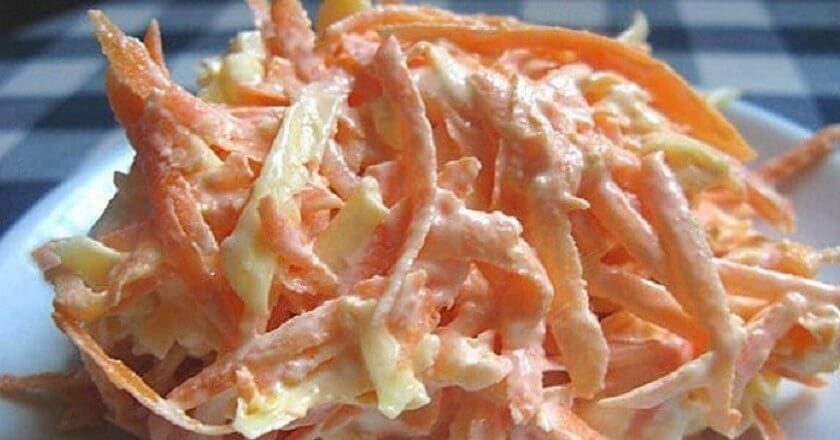 Вкусный и быстрый морковный салат: пошаговый рецепт