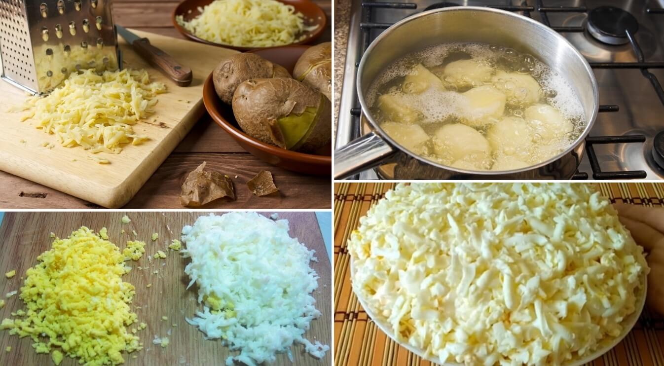Вкусный и очень нежный слоеный салат! Все ингредиенты доступны и есть практически в каждом холодильнике!
