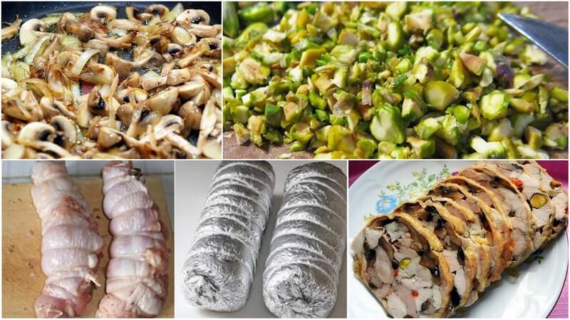 Восхитительный куриный рулет с грибами, который вкуснее любой покупной колбасы! Все останутся довольны!