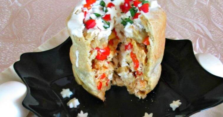 Пасхальный кулич с начинкой Пасхальный кулич с начинкой
