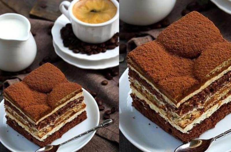 Бисквитный торт «Латте макиато»: пошаговый рецепт