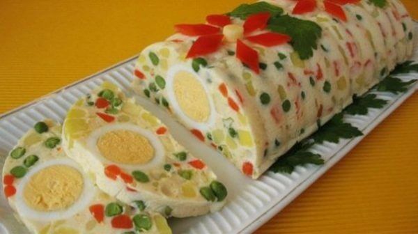 Овощной рулет с яйцом пошаговый рецепт с фото