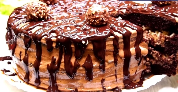 Шоколадно-ореховый торт «Ферреро Роше»: пошаговый рецепт