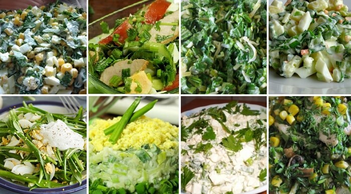 Салат из черемши: лучшие рецепты
