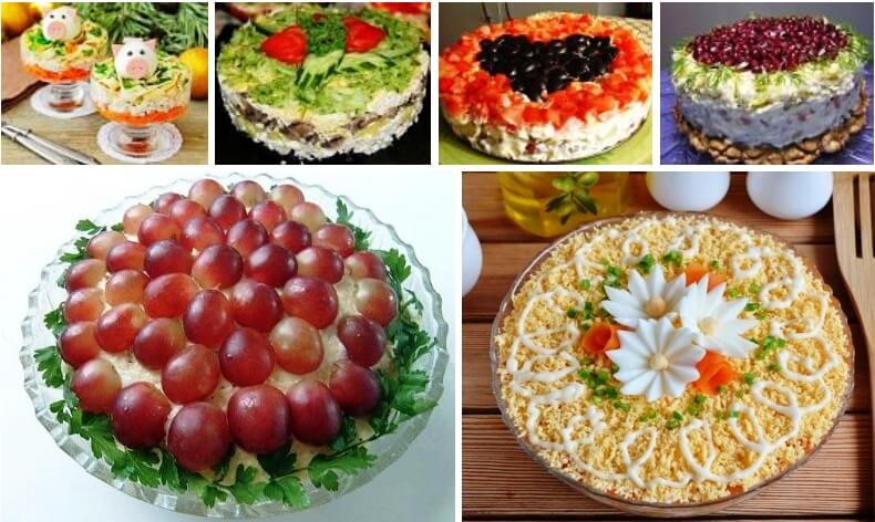 ТОП-9: самые вкусные рецепты слоеных салатов