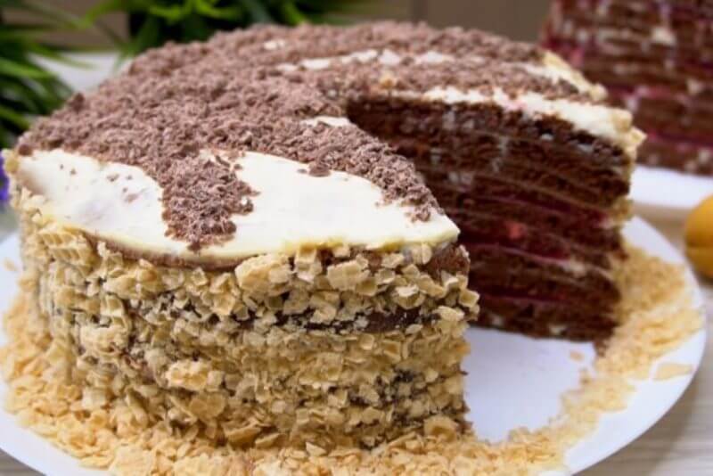 Шоколадный торт на сковороде: пошаговый рецепт