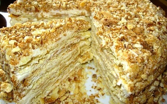 Традиционный торт «Наполеон» пошаговый рецепт с фото