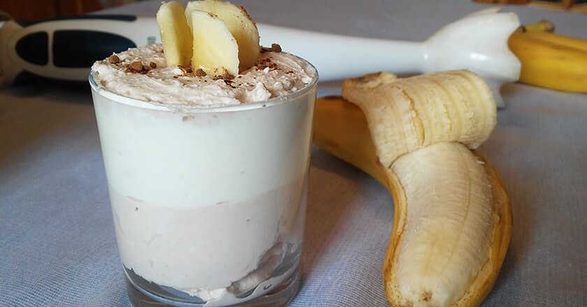 Творожно-банановый десерт: пошаговый рецепт