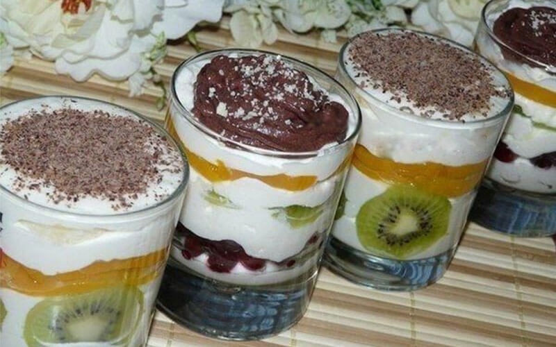 Творожно-фруктовый десерт пошаговый рецепт с фото