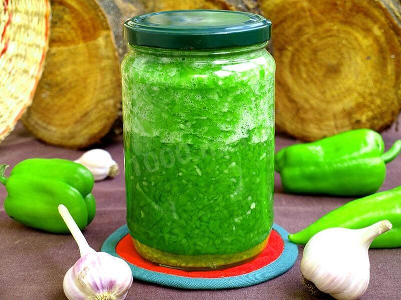 Зеленая аджика пошаговый рецепт с фото