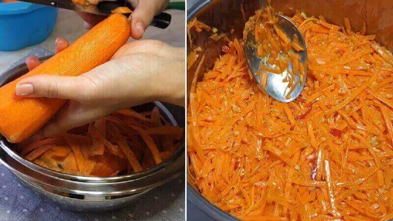 Морковь по-корейски с чесноком за 5 минут!
