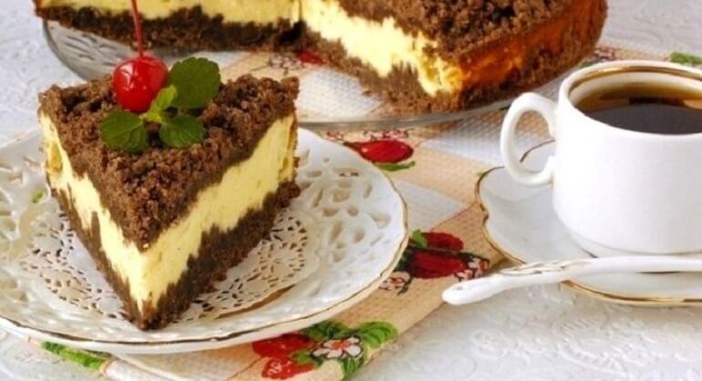 Очень вкусный творожно-шоколадный торт «Торфяник»