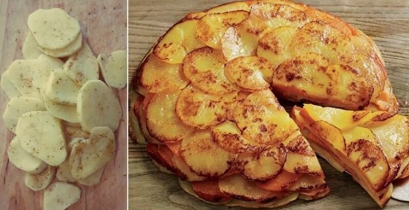 Рецепт многослойного пирога из картофеля