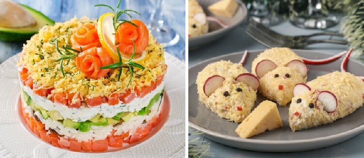 Новогодние блюда 2020: ТОП-7 рецептов праздничных салатов